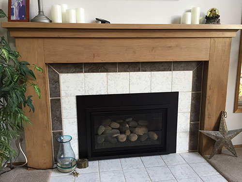 Gas Insert And Wood Trim Ambassador, How To Trim Around Fireplace Insert